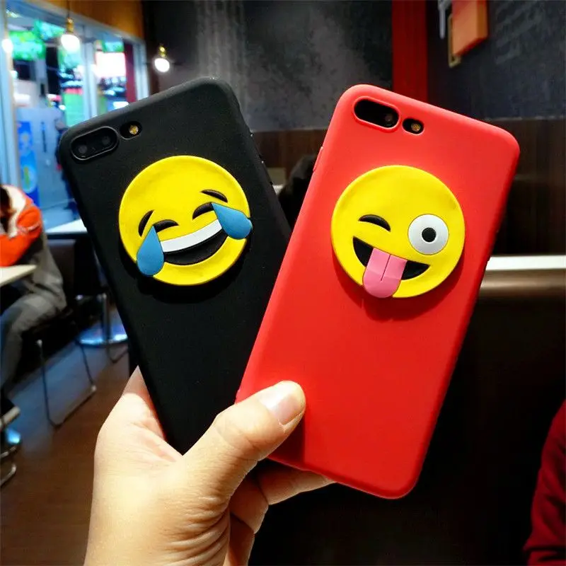 New for iPhone X Mobile Shell Silicone Case All-Inclusive Drop Type Laughing and crying face print phone shell |