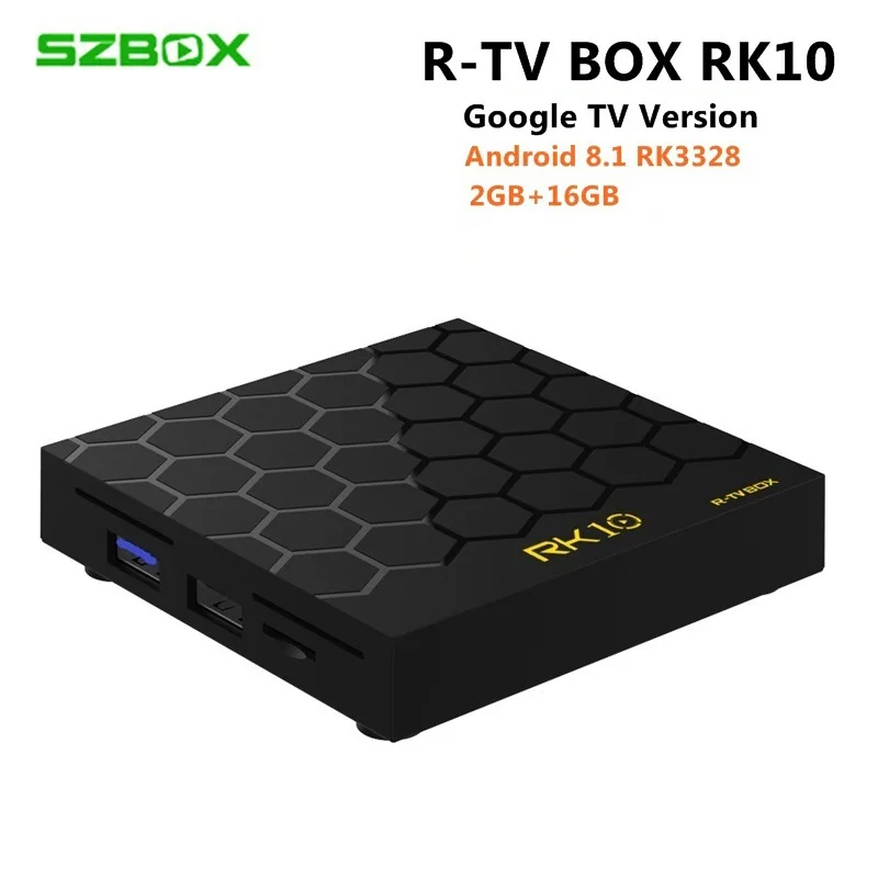 

RK10 TV BOX Android 8.1 RK3328 Quad core 2GB RAM 16GB ROM USB3.0 Voice Remote WIFI 3D 4K HDR10 Media Player TV Sep Top Box