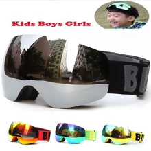 Professional Brand Boys Girls Snowboard goggles Kids Ski Goggles Eyewear Double UV400 anti-fog skiing mask glasses 4-15 Years