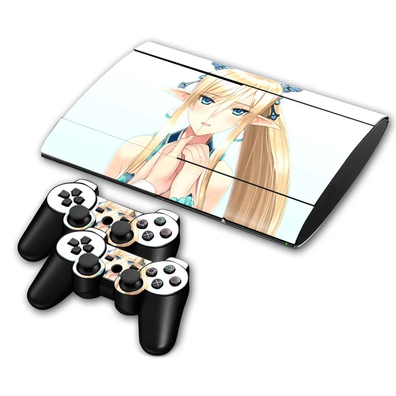 

free drop shipping Protective full cover skin sticker for ps3 super slim 4000 #TN-P3Slim4000-0653