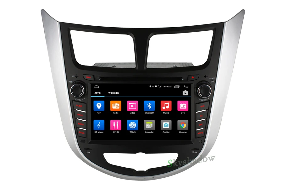 Clearance C500 4 Core 2GB RAM Android 6.0 2 din CAR DVD player for Hyundai Solaris accent Verna i25 GPS map radio wifi 4G LTE Bluetooth 3