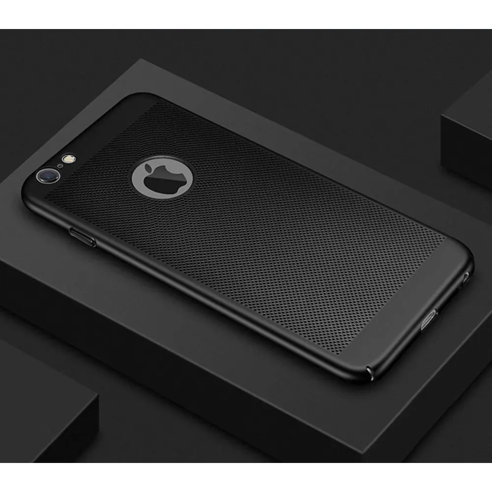 Portefeuille For iPhone X Case Breathable Cooling Heat Dissipation Protector Cover For Apple iPhone 8 Plus 8plus 7 6 6S 5 5S SE (1)