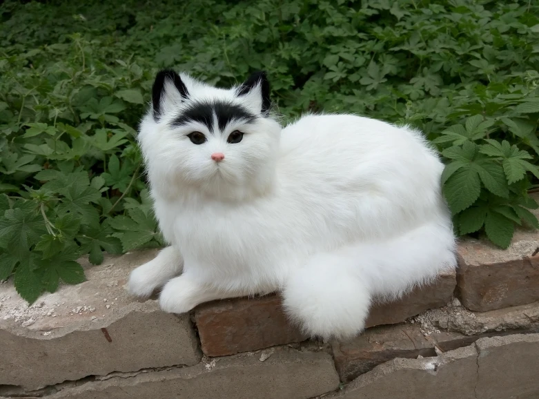

simulation cat lifelike lovely prone cat larrge 30x16x15CM model decoration gift t154