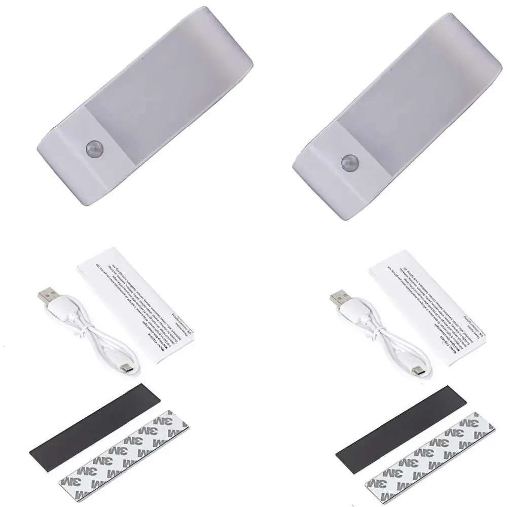 SOLLED 2 Pcs USB перезаряжаемые индукционные шкафы человеческого тела лампы