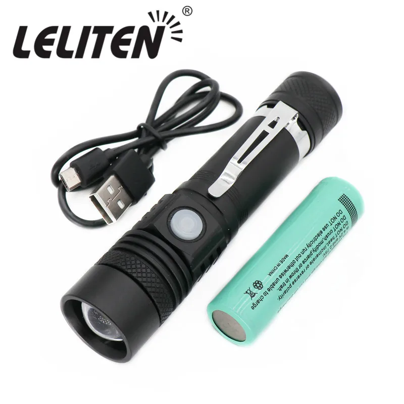 

Portable mini Rechargeable XML-T6 Led Flashlight ZOOM Torch Waterproof bicycle lamp Fishing light Camping lantern Torches