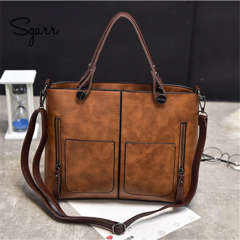 

SGARR Fashion Women Shoulder Bag PU Leather Handbags Luxury Designer Ladies Crossbody Bag Famous Brands Large Casual Tote Bag