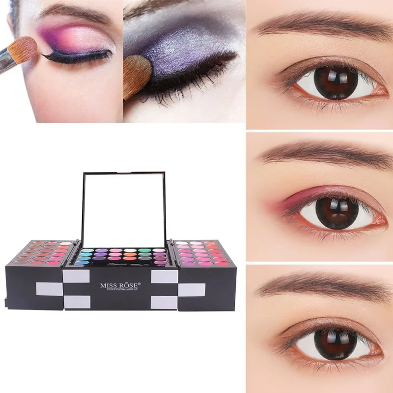 MISS ROSE Women Professional Brand Makeup Set 144 Color Eyeshadow 3 Colors Eyebrow 3 Color Blush Waterproof Face Makeup Palette MISS ROSE Women Professional Brand Makeup Set 144 Color Eyeshadow 3 Colors Eyebrow 3 Color Blush Waterproof Face Makeup Palette