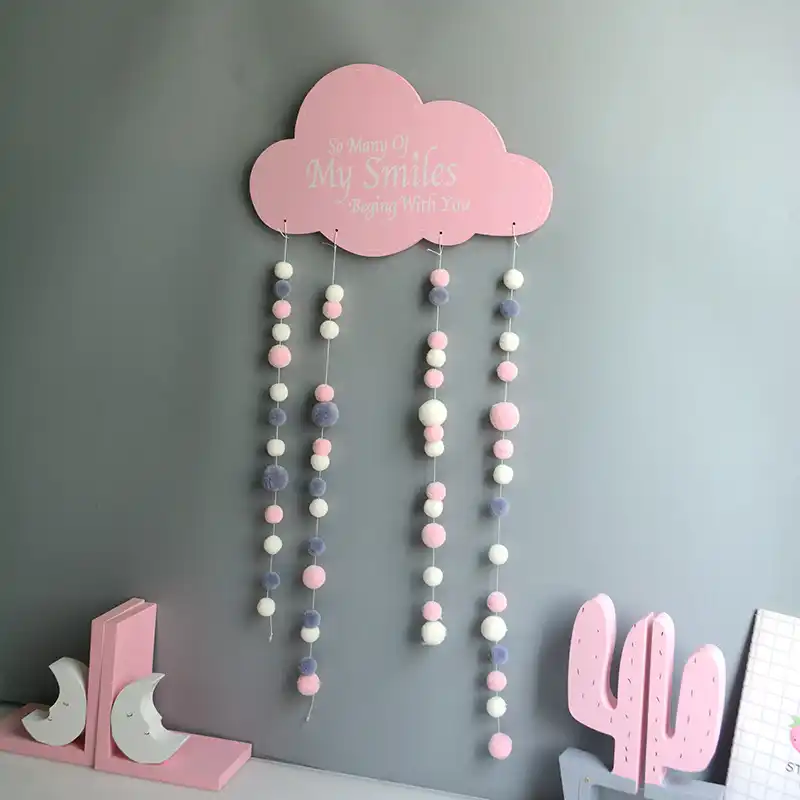 wooden cloud wall decor