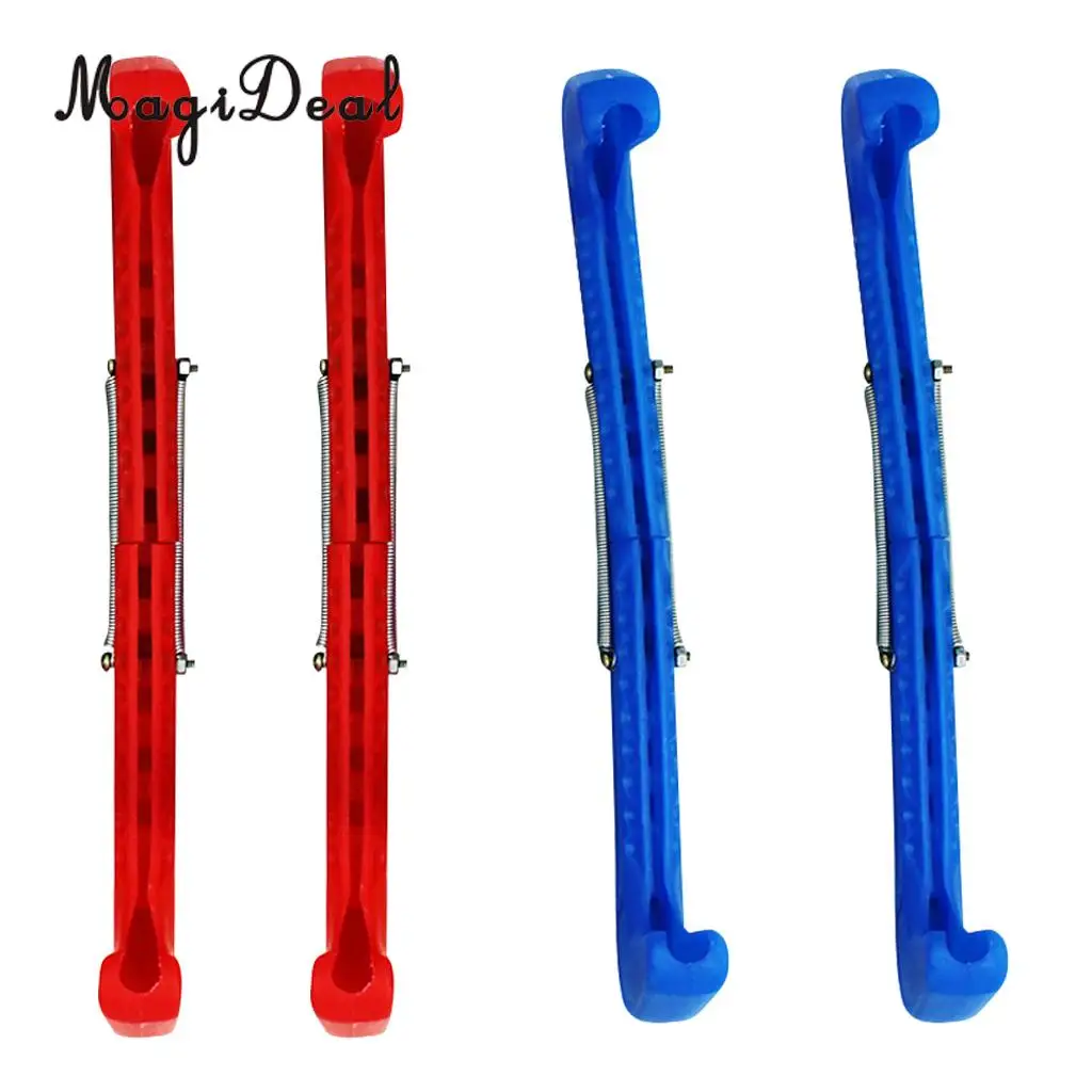 2 Pair Plastic Ice Hockey Figure Skate Walking Blade Guard Protective Cover