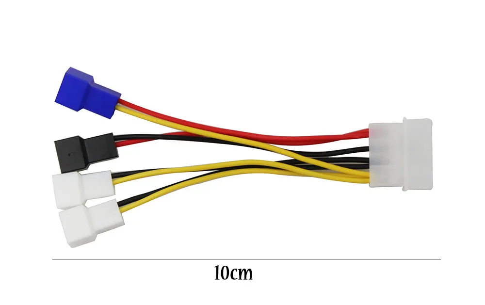 10 шт. кабели питания для компьютерных кулеров от Molex до 3Pin 12 В/7 В/5 В|Компьютерные и