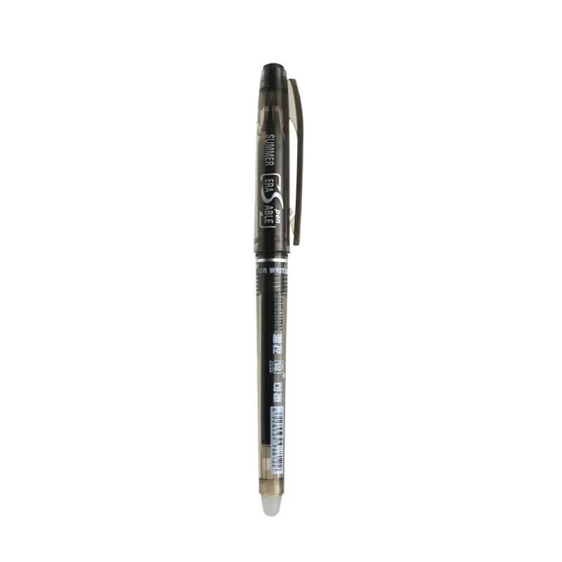 Xiamei стираемая ручка 4 шт. пластиковая Термочувствительная гелевая ручка 8 цветов стираемые чернила волшебная ручка для школы - Цвет: Black