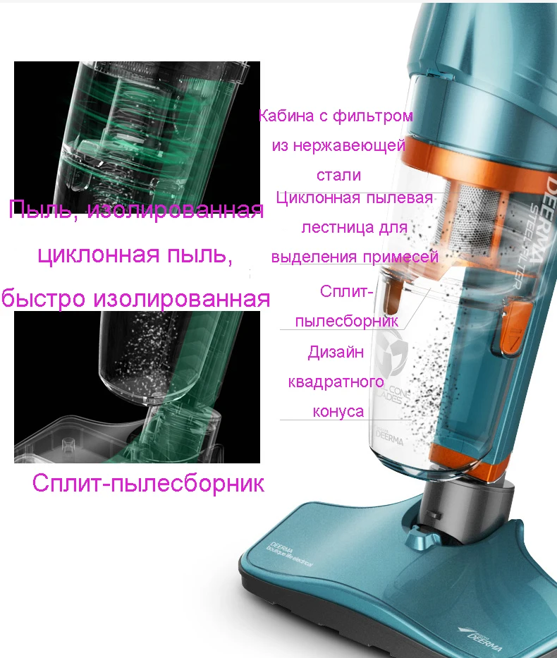 Пылесос домашний высокой мощности ручной бесшумный сильный, кроме большого всасывающего фильтра из нержавеющей стали