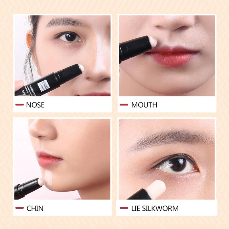 Double-Headed Repairing Bar Concealer Repairing Three-Dimensional Shadow High-Light Concealer Stick Repair Pen Cosmetics
