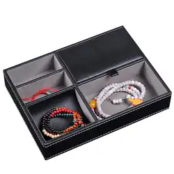 Ювелирные изделия PU коробка для ювелирных изделий Коробка PU кожаный ящик для хранения изменение ключевые ювелирные изделия часы