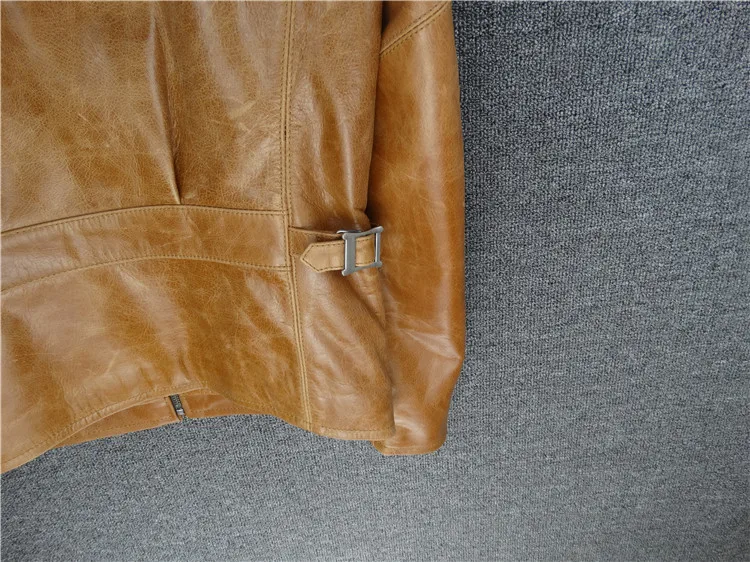 Free shipping.Brand classic horseskin leather coat,mens 100% genuine leather Jackets,fashion man slim japan jacket,quality genuine leather shearling coats & jackets