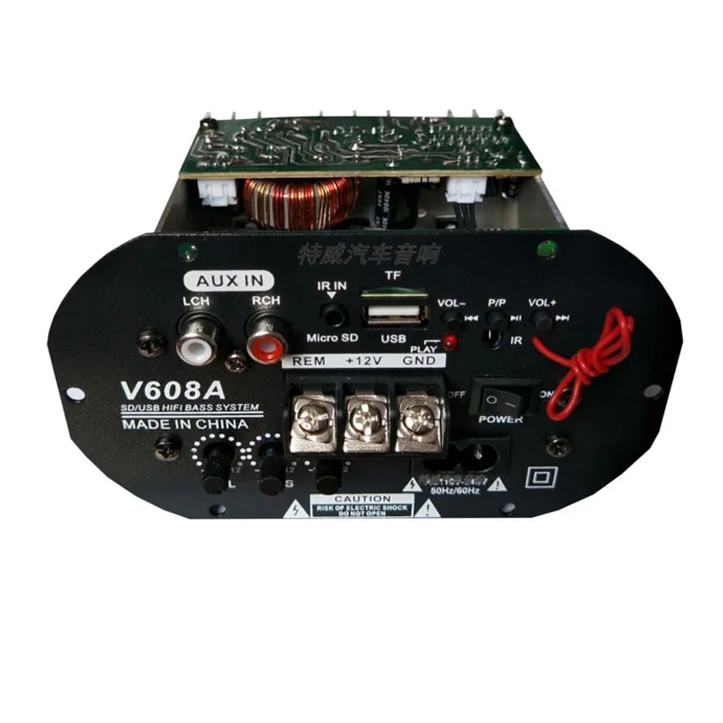 12V High-power 300W Bluetooth Amplifier Board Remote Control High Input Dual Use Mono Car Subwoofer Amplifiers Accessories
