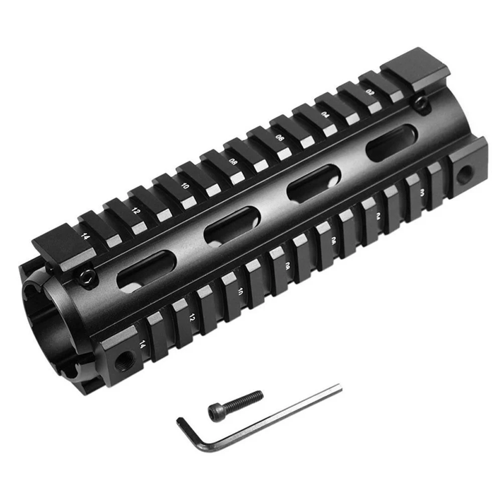 6.7 أو 4 بوصة الألومنيوم الصيد يتصاعد RIS رباعية Picatinny السكك الحديدية Handguard للصيد AR-15 M4 بندقية يتصاعد اكسسوارات