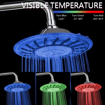 

Shower Head Led Romantic Lighting High Pressure Water Saving Shower Head Holder Round Shower Head For Bathing