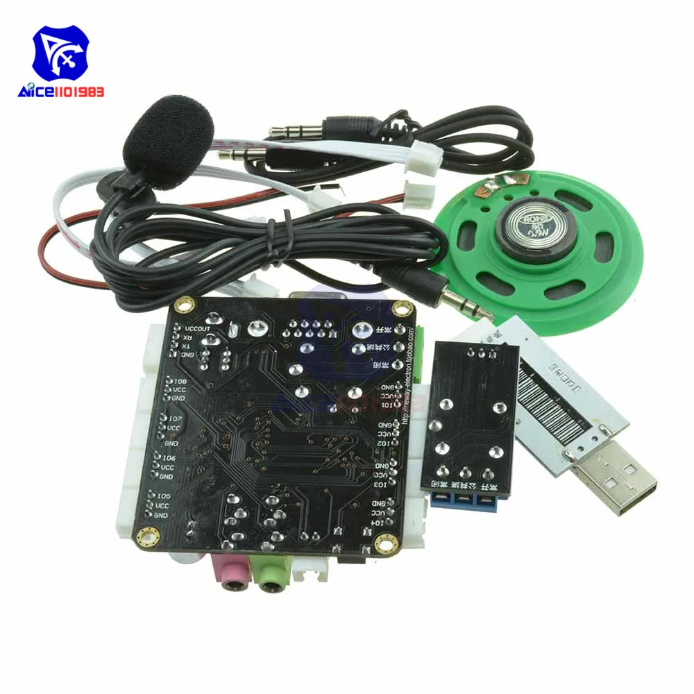 Модуль распознавания речи diymore голосовой модуль для Arduino Raspberry|Интегральные