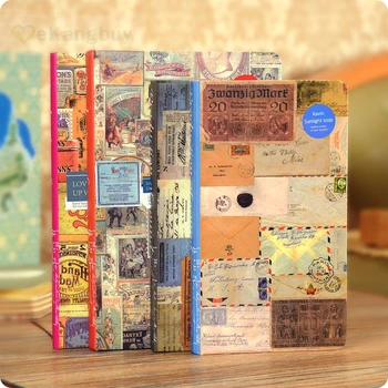 

1Pcs Retro European Notebook Creative Diary 192p Notepad stationery Students Kids Birthday Gift