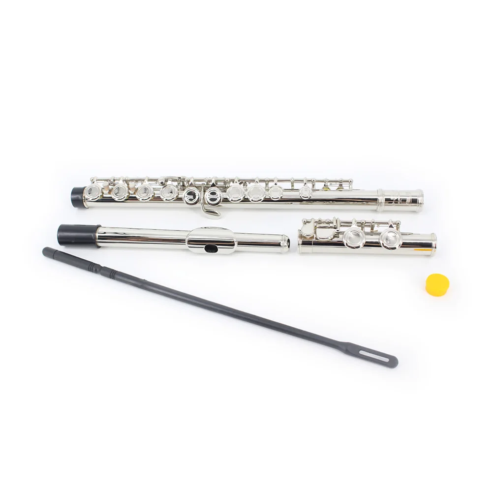 16 Отверстия Ключ C флейта купро Никель покрытием Flauta духовой музыкальный инструмент Dizi с делом чистки Stick screwdriv
