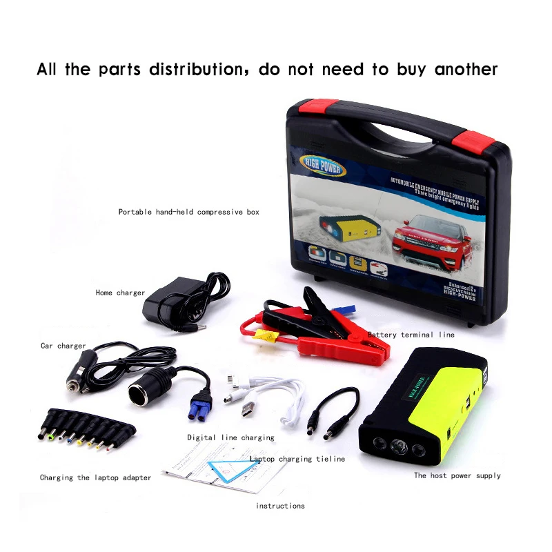 High Power Car Jump Starter Battery Booster 12V Device 600A Portable Charger Petrol Diesel | Автомобили и мотоциклы