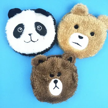 

M351 Lovely Coin Wallet Cartoon Bear Plush Coin Purse Cloth Girl Women Student Gift Wholesale