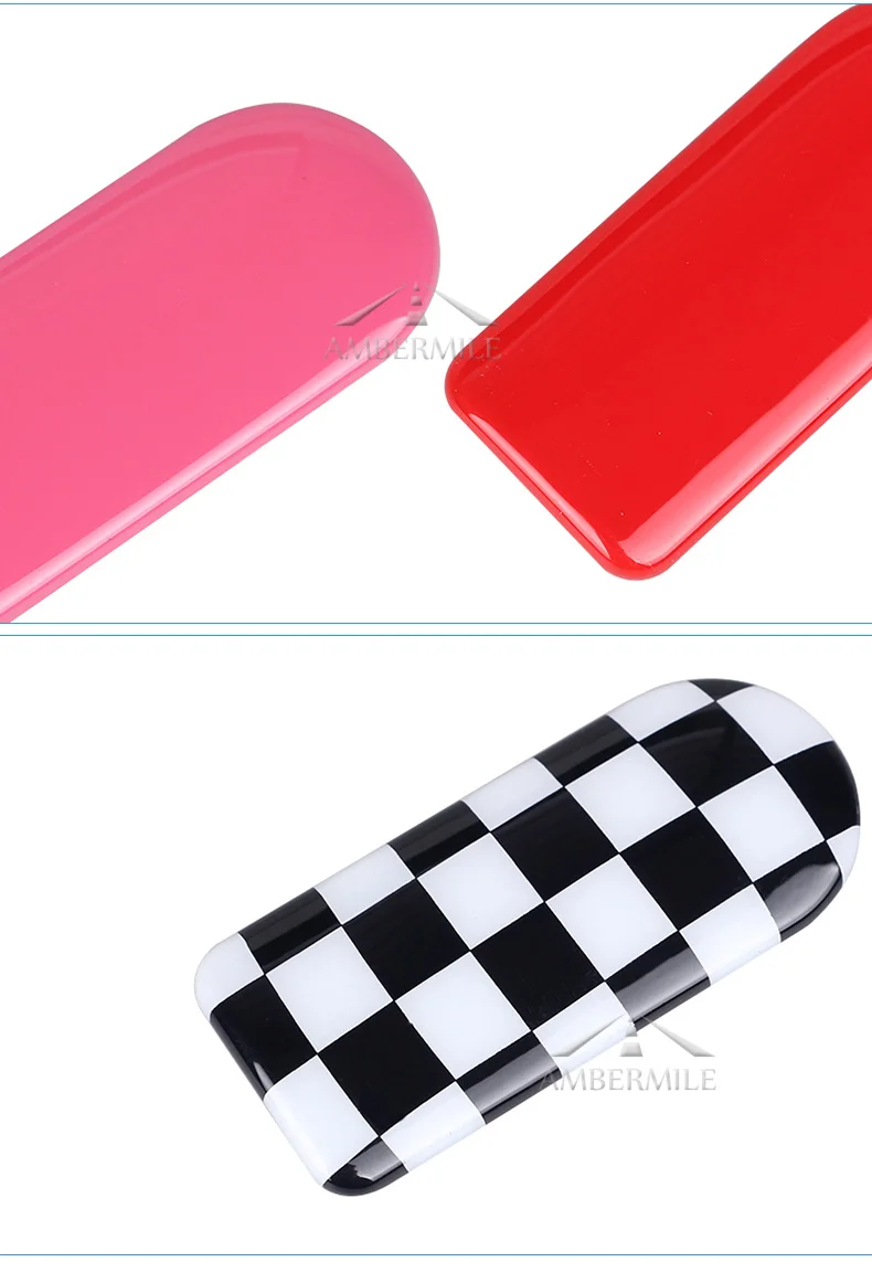 ABS Car Storage Box Switch Handle Cover Glovebox Handle Sticker for Mini Cooper Countryman F60 Accessories Car Styling (5)