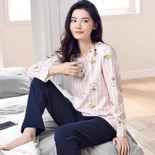 Новое поступление; Хлопковая пижама для отдыха; женская одежда; комплект с длинными рукавами; женские пижамные комплекты; спальный костюм пижама