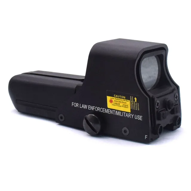 HD 552 rojo verde punto táctico Air Gun Reflection Mini línea holográfica de visión al aire libre ajustable ángulo de caza rango