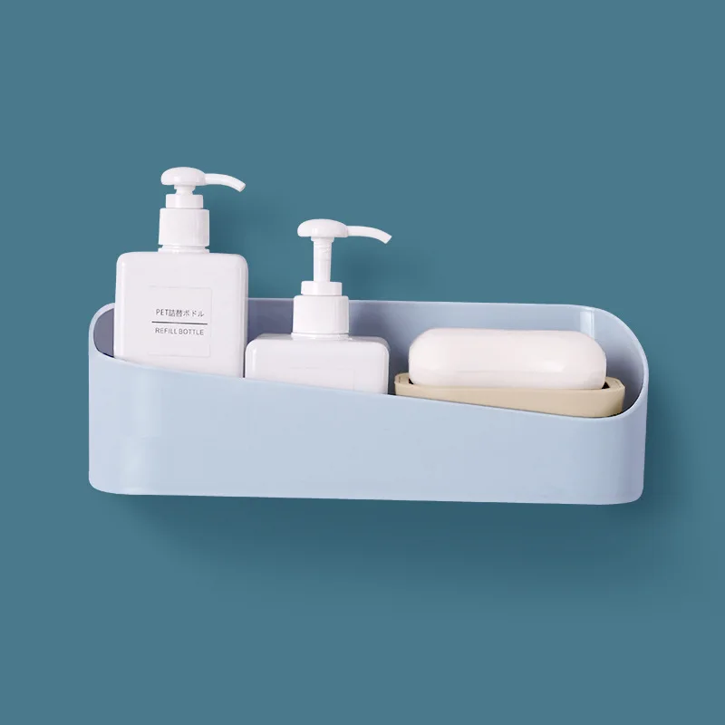 

Bathroom Shelf Non-Punching Multifunctional Shelf Toiletries Storage Rack Bathroom Accessories Toilet Plastic Storage Rack