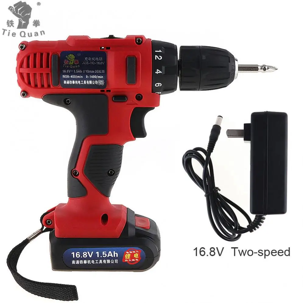 AC 100 - 240V Cordless 16.8V Electric Drill 