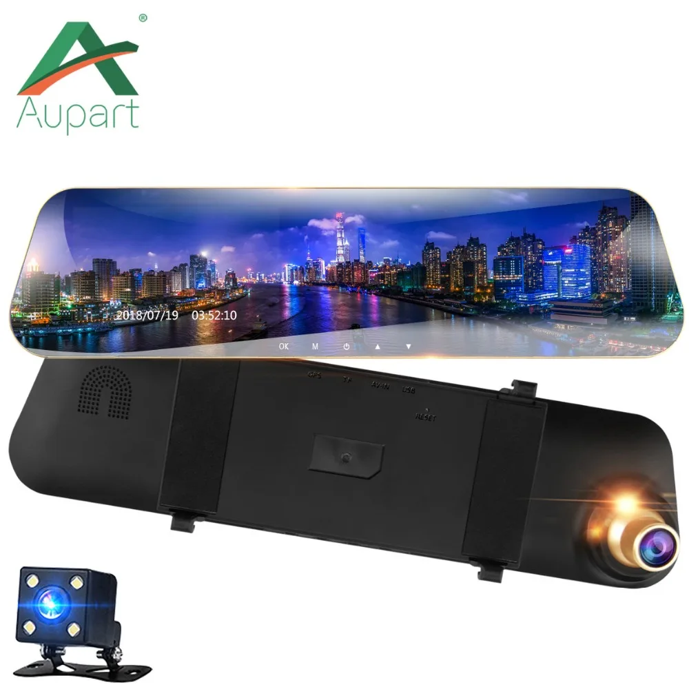 

Car DVR double Lens Video 4.3" 1080P Recorder Parking Car Camera Dash Cam Full HD 1080P Auto Black DVR camera Led Display