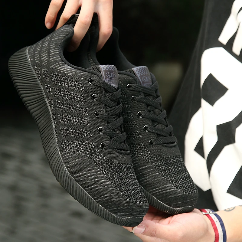 

CYYTL 2019 Fashion Men Shoes Breathable Casual Lace-up Sneakers Light Mesh Male Walking Shoe Tenis Masculino Zapatillas Hombre