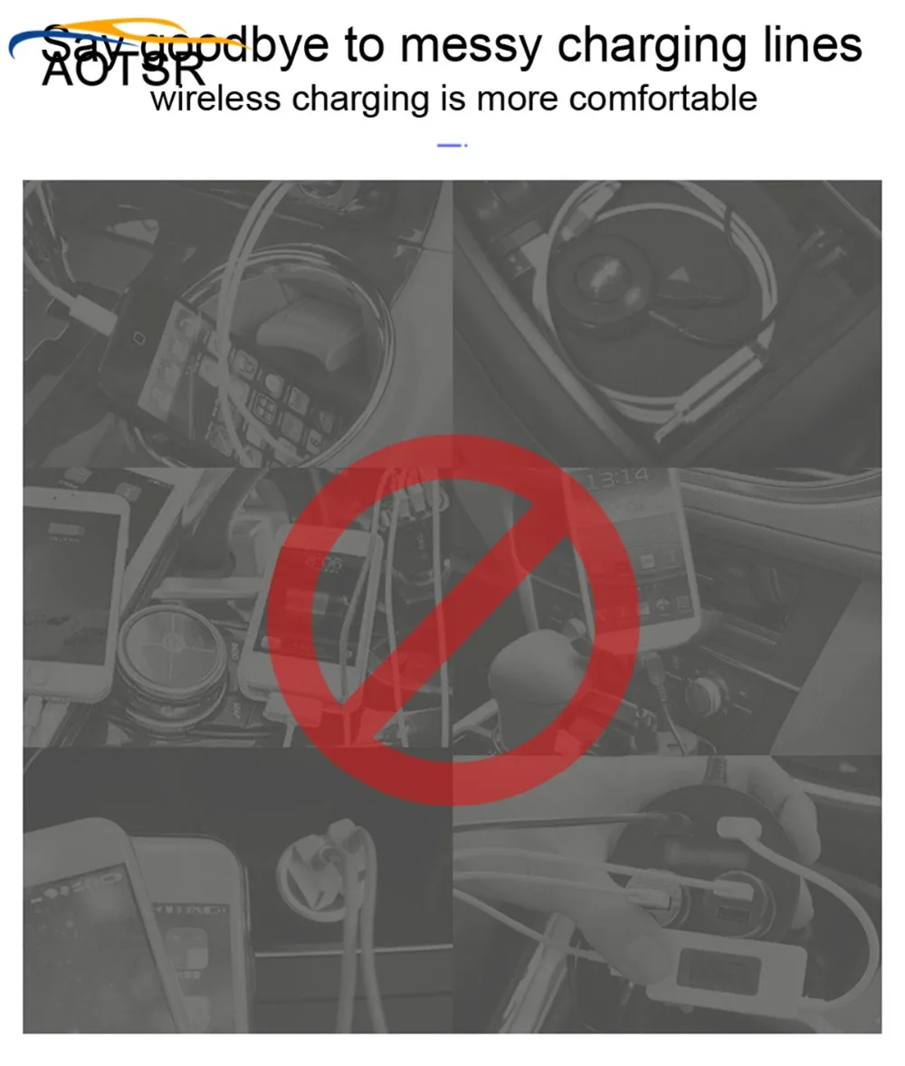 QI car wireless charger for BMW MINI F55/F56 2017-2019 Intelligent Infrared Fast Wireless Charging Car Phone Holder for iphone