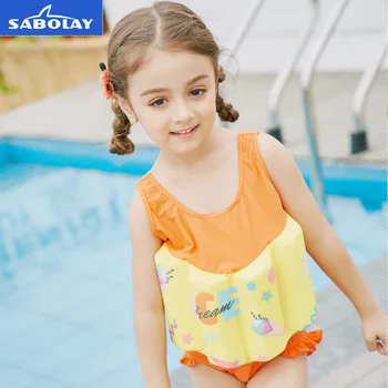 

Cartoon Children Swimsuit Swimming Suit Float Buofancy Swimwear Detachable Bathing Suit Protective Safe Bathing Suit
