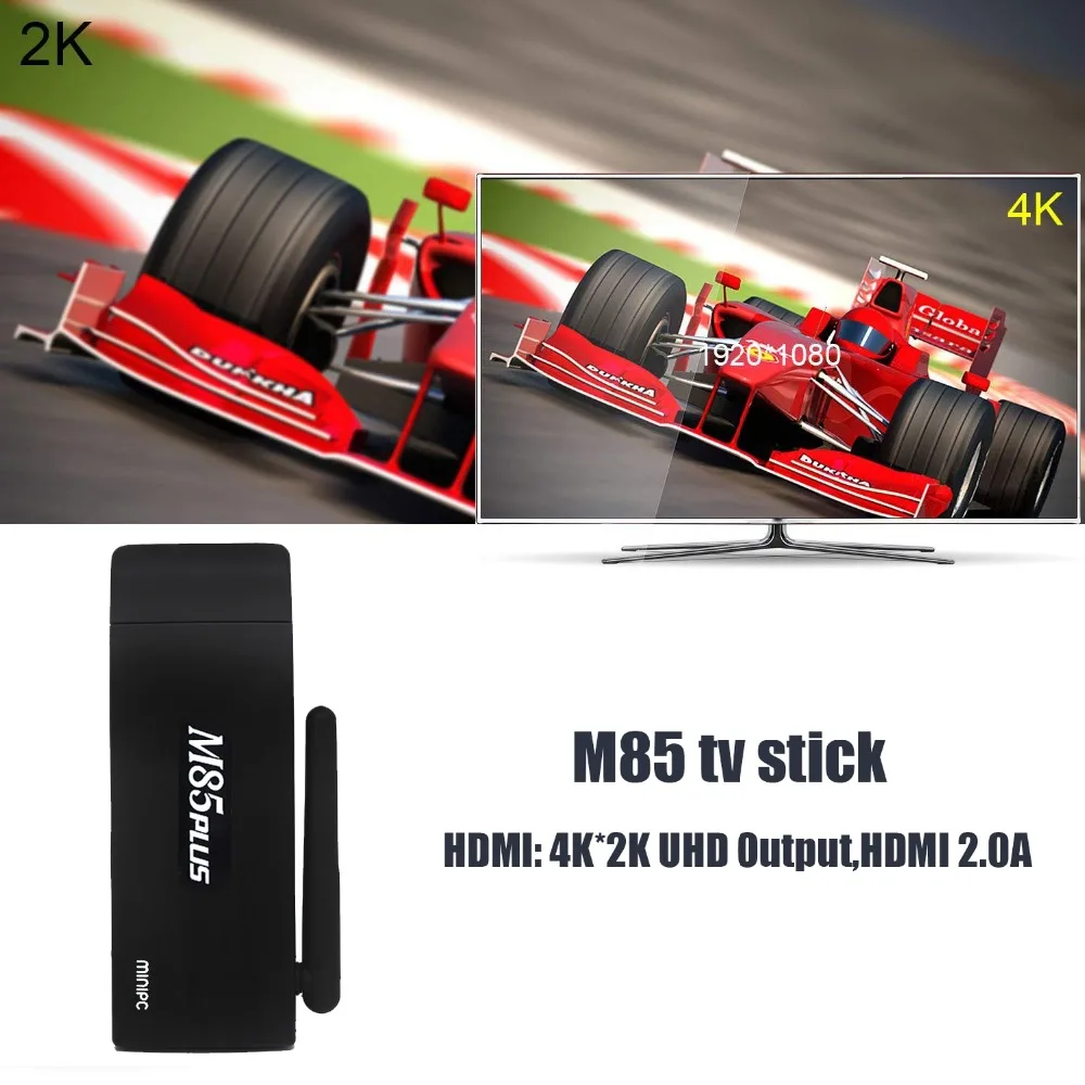 M85 OS Android 6,0 Marshmallow tv Stick wifi tv ключ с поддержкой Miracast Airplay с медиаплеером PK Chromecast