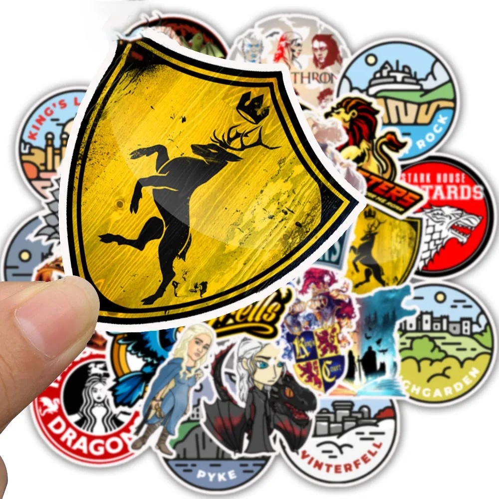 50 Pcs Game of Thrones Personality Graffiti Stickers Waterproof Luggage Suitcase Graffiti Sticker Pack Skateboard Furniture Toys 50 Pcs Game of Thrones Personality Graffiti Stickers Waterproof Luggage Suitcase Graffiti Sticker Pack Skateboard Furniture Toys