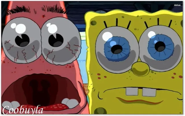 top quality huge cartoon oil painting patrick and