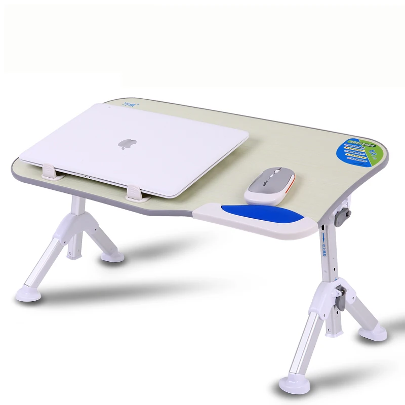 

600*330MM Portable lazy household desk Folding Laptop desk for 17 inch computer Adjustable angle and height with silent fan