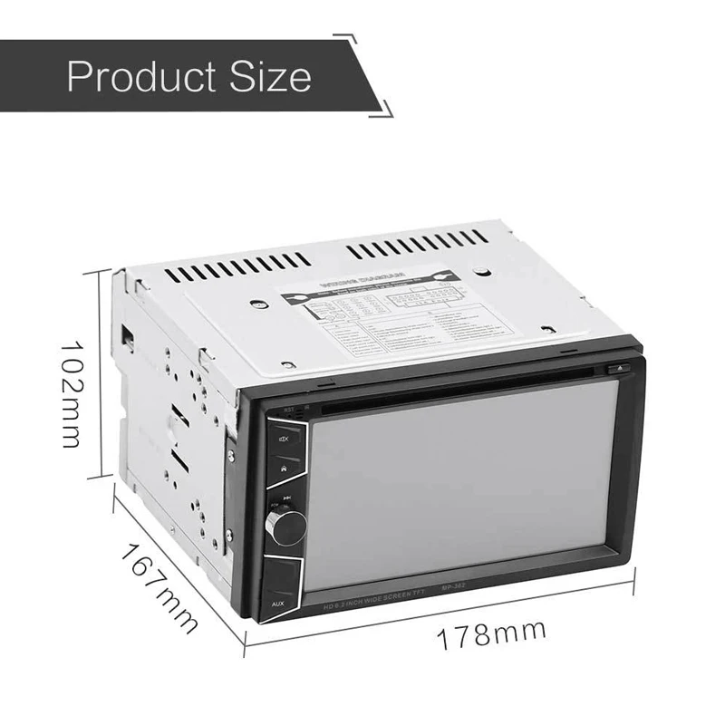 

2018 Auto Parts Car Radio 7 Inch Resistive Screen Car Mounted Bluetooth MP5 Player DVD/CD/U Disc Plug-in MP3 Machine Player
