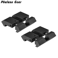 2 шт. 22 мм ласточкин хвост к Пикатинни/Вивер рельсовый адаптер инновационная рельсовая платформа в Zetten De Meeste Пикатинни