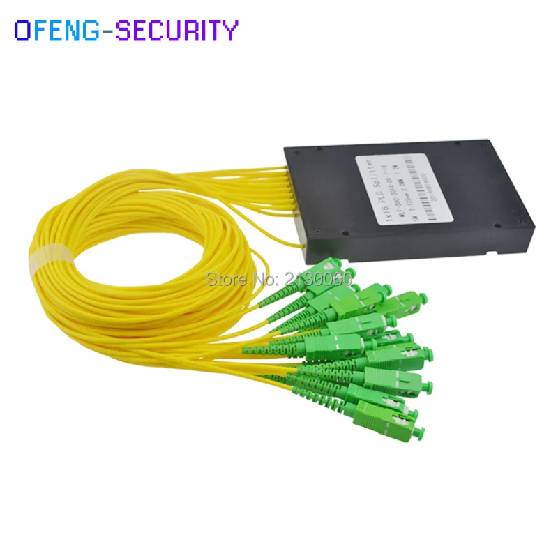 

TOP quality ABS SC-APC 1X16 PLC Fiber optical splitter box single mode with FTTH Planar waveguide Optical Couple
