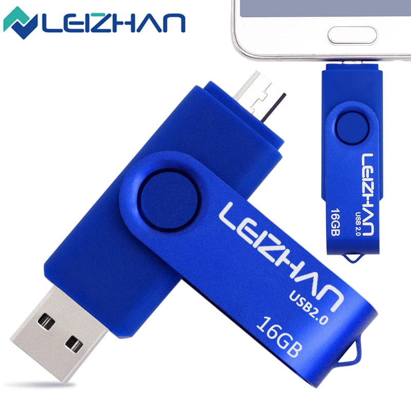 LEIZHAN USB Flash Drive Смартфон OTG U Карты Памяти Memory Stick 64 Г 32 16 8 4 Флэш Накопитель Micro