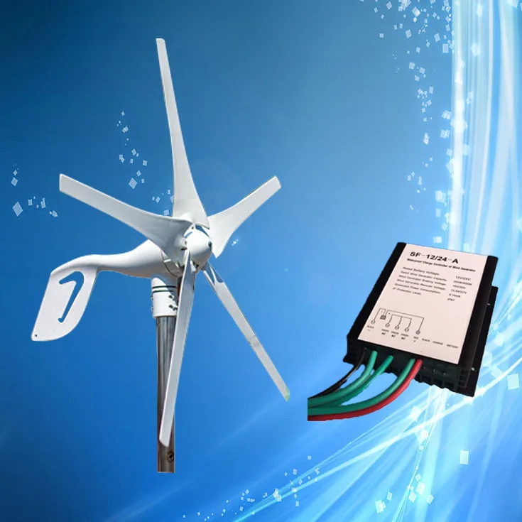 

400W Wind Turbine; 400W Wind Power Generator with 3PCS/5PCS Blades + Wind Generator Controller, Imported NSK Bearings, Low Noise
