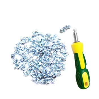 

50pcs/lot Stud Screw 7mm Anti-Slip Screw Stud Wheel Tyre Snow Tire Spikes Trim with Install Sleeve Tool for Auto Car SUV ATV