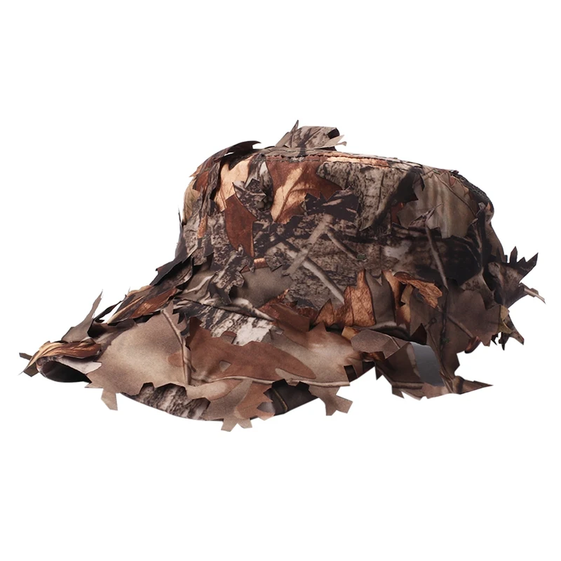 3D Leaves Bucket / Baseball Cap Women Men Quick Drying Waterproof Sunshade Cool Hat Head Wear
