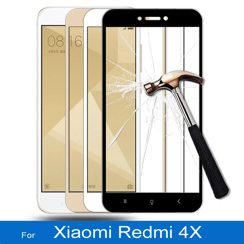 Защитное стекло закаленное 3D с полным покрытием для Xiaomi Redmi 4X|tempered glass|glass for xiaomifull