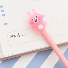 Креативная гелевая ручка с кроликом 0,5 мм черная игла креативная Милая ручка канцелярские принадлежности для обучения в офисе