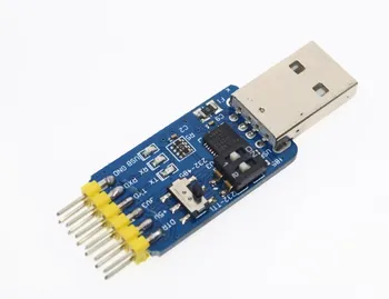 

6 in 1 CP2102 USB to TTL 485 232 Huzhuan 3.3V / 5V compatible Six multifunction serial module